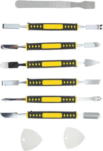 Metal Pry Bar Repair Kit for Smartphone Tablet Mobile Phone Disassembly Tools, 6pcs Injection Molded Spudger Set for Electronics Maintenance and Screen Opening in Kuwait