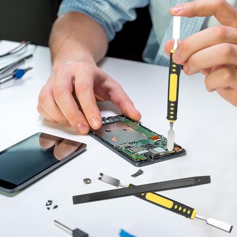Metal Pry Bar Repair Kit for Smartphone Tablet Mobile Phone Disassembly Tools, 6pcs Injection Molded Spudger Set for Electronics Maintenance and Screen Opening in Kuwait