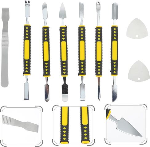 Metal Pry Bar Repair Kit for Smartphone Tablet Mobile Phone Disassembly Tools, 6pcs Injection Molded Spudger Set for Electronics Maintenance and Screen Opening in Kuwait