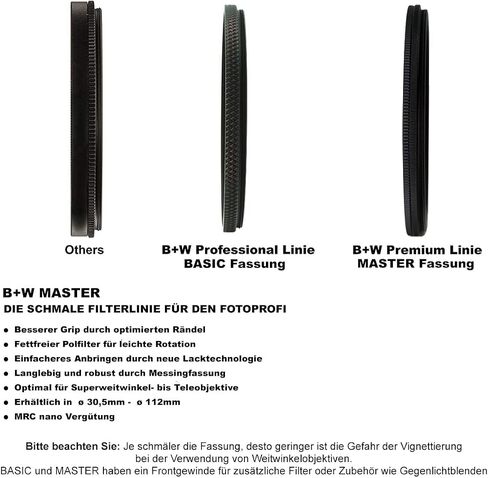 B+W 86mm Master Neutral Density 1.8 (6 Stop) MRC Nano 806M Glass Filter in Kuwait