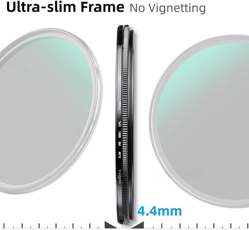 GREEN.L 82mm Polarizing Filter, True Color HD CPL Filter with Multi Resistant Nano Coated for Camera Lens in Kuwait