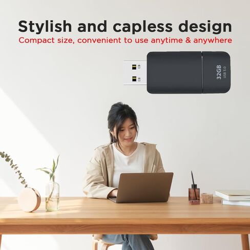 GIGASTONE 32GB Flash Drive (2 Pack) Z60NB USB 3.2 Gen 1, Ultra Fast, Retractable Capless Slider Design, Data Storage, Backup for PC/Mac/TV/Car Audio, USB 2.0/3.0/3.1 Compatible (Random Color) in Kuwait