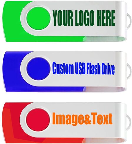 Custom 2GB USB Flash Drive 100 Pack Swivel Logo USB Thumb Drives in Kuwait