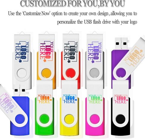 Custom 2GB USB Flash Drive 100 Pack Swivel Logo USB Thumb Drives in Kuwait