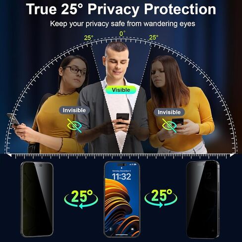 Esanik 2-Pack for iPhone 17 Pro Privacy Screen Protector in Kuwait