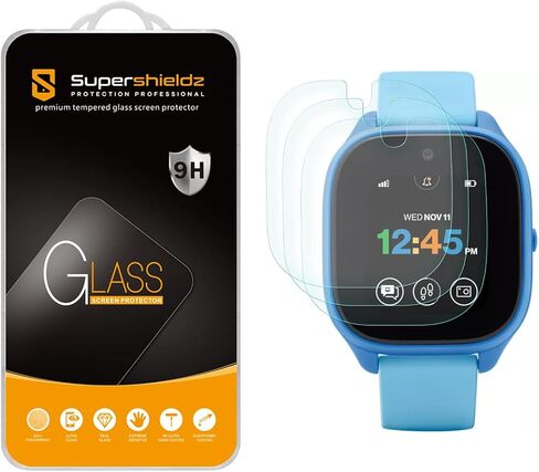 Supershieldz (3 Pack) Designed for Verizon (Gizmo Watch 3) Tempered Glass Screen Protector, Anti Scratch, Bubble Free in Kuwait