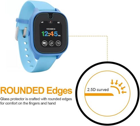 Supershieldz (3 Pack) Designed for Verizon (Gizmo Watch 3) Tempered Glass Screen Protector, Anti Scratch, Bubble Free in Kuwait