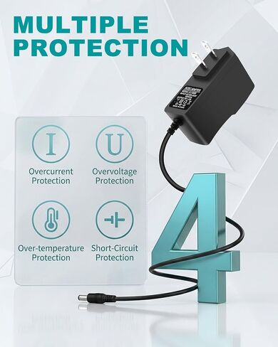 5V 2A Power Supply Replacement for Vseebox Power Cord - Compatible with vSeeBox V6 Plus, V5 Pro, V3 Pro Plus, V2, V1, Elite TV Box Charger Adapter Cable in Kuwait