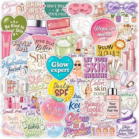 200PCS Esthetician Stickers, Skincare Self Care Decals in Kuwait