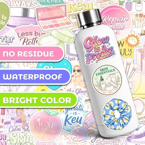 200PCS Esthetician Stickers, Skincare Self Care Decals in Kuwait