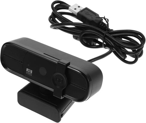 1080p USB Webcam for PC with Built-in Microphone, High-Definition Streaming and Video Conferencing Camera for Desktop Computer, Plastic Body Suitable for Online Education and Live in Kuwait