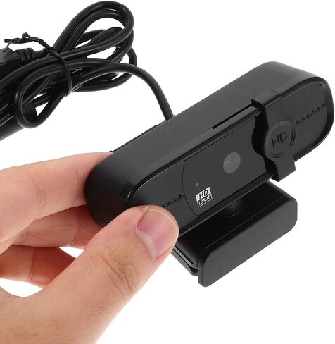 1080p USB Webcam for PC with Built-in Microphone, High-Definition Streaming and Video Conferencing Camera for Desktop Computer, Plastic Body Suitable for Online Education and Live in Kuwait