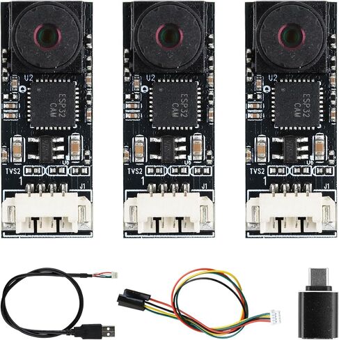 3PCS 1MP USB Camera Module 720P Video Webcam Fixed Focus 65° FOV, USB & 4Pin Dual Connection UVC & OTG Support, Compatible with Windows 10/11 Android in Kuwait
