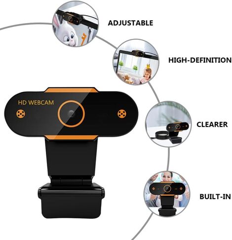 High Definition Webcam Automatic Focusing Computer Camera, with Microphone in Kuwait
