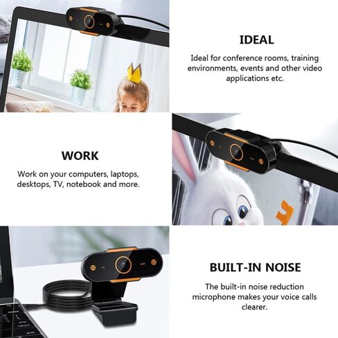 High Definition Webcam Automatic Focusing Computer Camera, with Microphone in Kuwait
