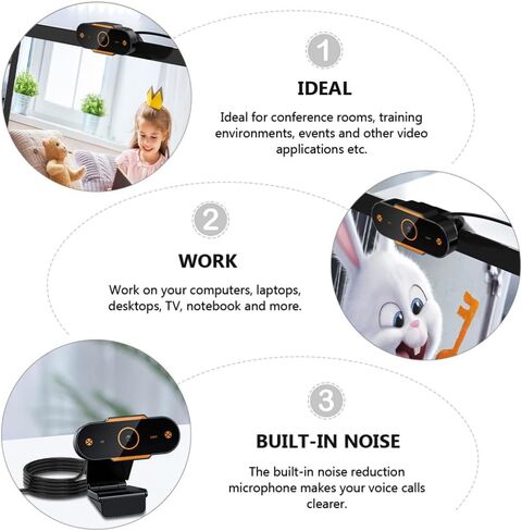 High Definition Webcam Automatic Focusing Computer Camera, with Microphone in Kuwait