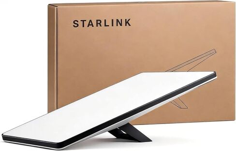 Mini Satellite for SpaceX Starlink Internet Kit 4th Gen – High-Speed, Low Latency Phased Array Antenna – Portable Internet for RV, Camping, Boats, Remote Work & Off-Grid Locations – Quick Setup in Kuwait