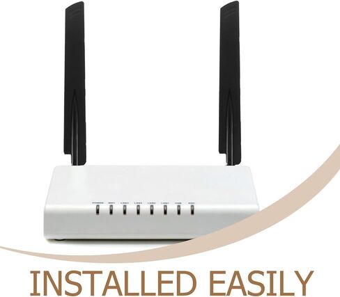 Foldable Router Replacement Antenna with Stable Signal, Black ABS Copper in Kuwait