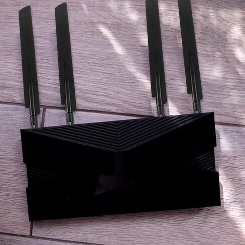 Black Foldable Replacement Router Antenna with ABS Copper Stable Signal in Kuwait