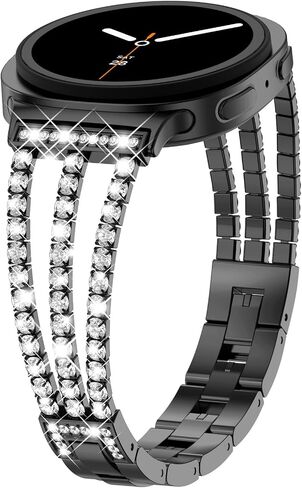 KADES 20mm Zinc Alloy Tennis Bracelet Style Bling Band for Galaxy Watch in Kuwait