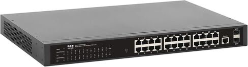 Eaton Tripp Lite Series 24‑Port Gigabit Managed Switch with 2 SFP Ports, Easy Smart Web‑Managed Layer 2 Network Ethernet Splitter, 1 Gbps, 1U Rack Mount or Desktop, 3‑Year Warranty (NGS24C2-1) in Kuwait
