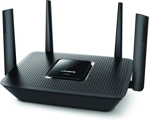 Linksys EA8300 Max-Stream: AC2200 Tri-Band Wi-Fi Router for Wireless Home Network, Uninterrupted Gaming and Streaming, MU-MIMO (Black) in Kuwait