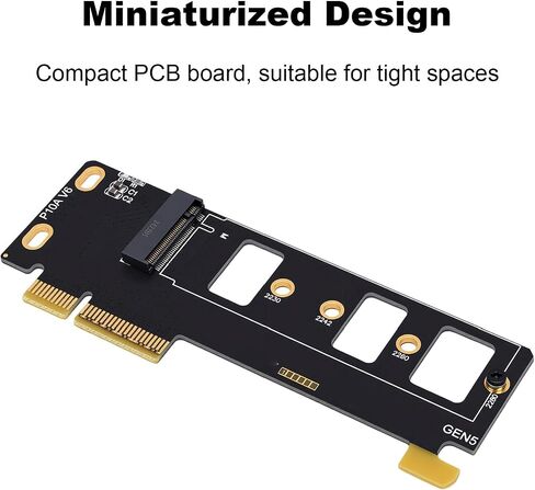 PCIe 5.0 M.2 NVMe Adapter Card, 11660 MB per s Read Speed in Kuwait
