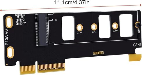 PCIe 5.0 M.2 NVMe Adapter Card, 11660 MB per s Read Speed in Kuwait