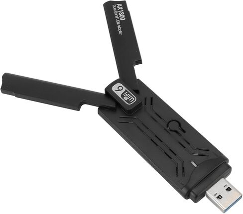 USB WIFI Adapter Fast Dual Band 1800Mbps USB 3.0 Wireless Network Adapter for Home Office HD Streaming in Kuwait