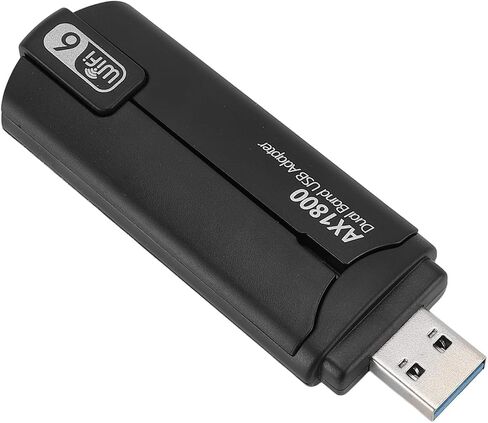 USB WIFI Adapter Fast Dual Band 1800Mbps USB 3.0 Wireless Network Adapter for Home Office HD Streaming in Kuwait