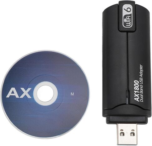 USB WIFI Adapter Fast Dual Band 1800Mbps USB 3.0 Wireless Network Adapter for Home Office HD Streaming in Kuwait