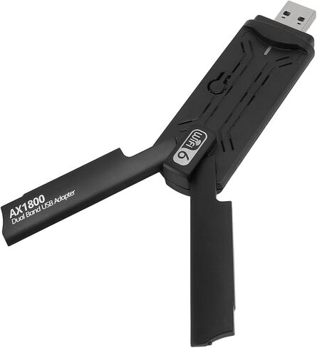 USB WIFI Adapter Fast Dual Band 1800Mbps USB 3.0 Wireless Network Adapter for Home Office HD Streaming in Kuwait