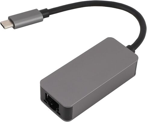 USB C To Ethernet Adapter High Speed 2500 Mbps Premium Type C To RJ45 Lan Network Adapter for Laptops & Smartphones Aluminum Alloy in Kuwait