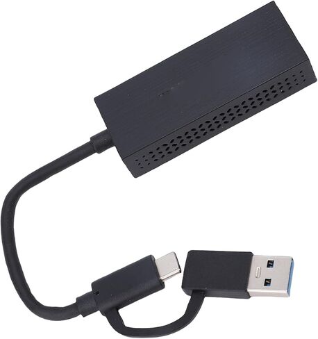 Jiawu USB Type C Dual Port Network Adapter HighSpeed 2.5G Ethernet for Laptops and Computers Durable Aluminum Alloy Construction in Kuwait