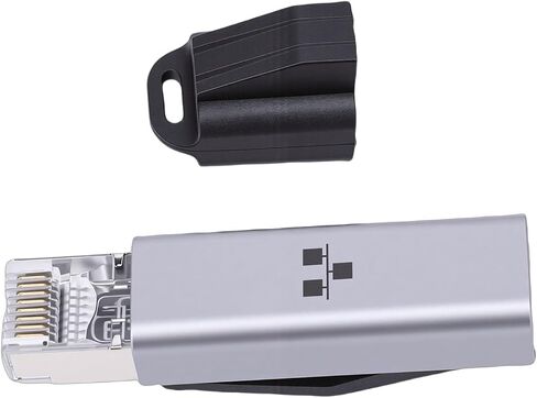 Ethernet Network Adapter Type C 1000Mbps RJ45 Male Female RJ45 to Type C Plug and Play for Steam Deck OS X Switch Silver in Kuwait