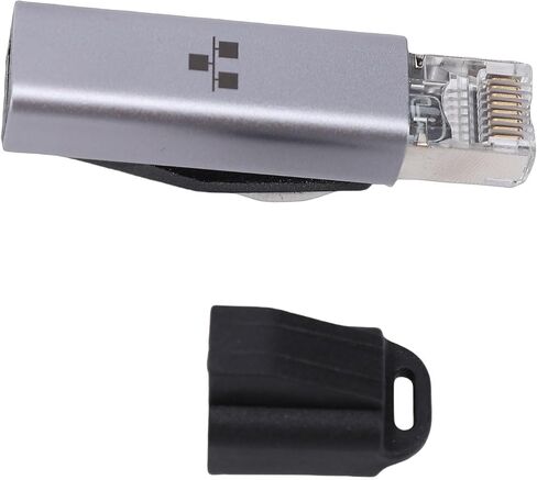 Ethernet Network Adapter Type C 1000Mbps RJ45 Male Female RJ45 to Type C Plug and Play for Steam Deck OS X Switch Silver in Kuwait