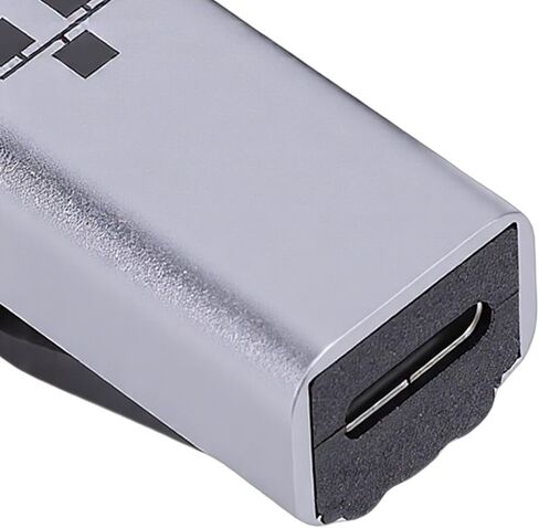Ethernet Network Adapter Type C 1000Mbps RJ45 Male Female RJ45 to Type C Plug and Play for Steam Deck OS X Switch Silver in Kuwait