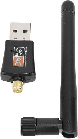 USB WiFi Adapter High Speed 600Mbps Dual Band Wireless Network Adapter for Desktop PC and Laptop Compact Design in Kuwait