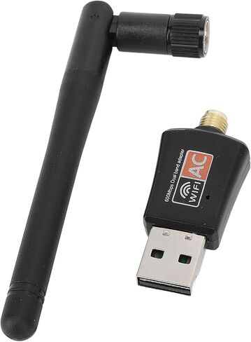 USB WiFi Adapter High Speed 600Mbps Dual Band Wireless Network Adapter for Desktop PC and Laptop Compact Design in Kuwait