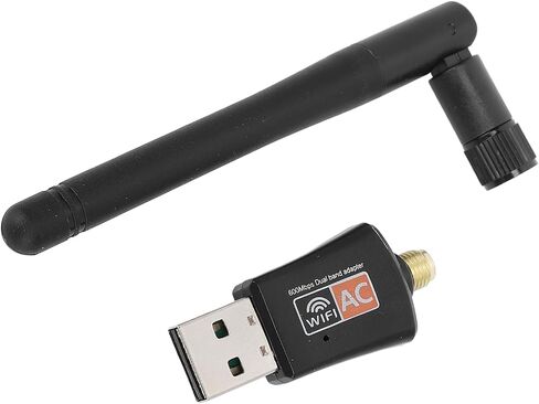 USB WiFi Adapter High Speed 600Mbps Dual Band Wireless Network Adapter for Desktop PC and Laptop Compact Design in Kuwait