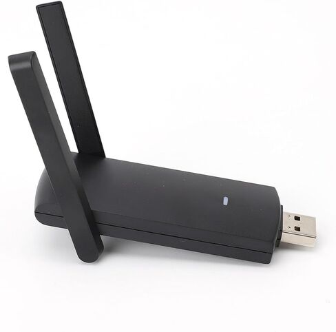 USB Wireless Network Adapter High Speed Dual Band 1300Mbps for Desktop PC 10 11 Black in Kuwait