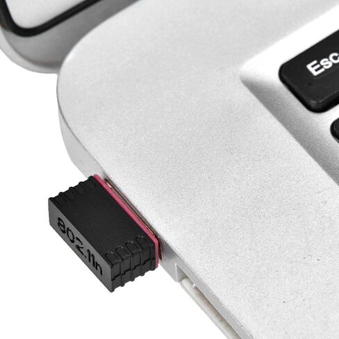 Mini USB 2.0 Wifi Dongle Network Card with Infrastructure Ad-hoc Operation Mode for/MAC, Ideal for Travelers and Remote Employees in Kuwait