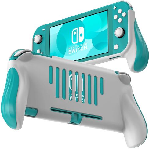 JUSPRO Grip for Nintendo Switch Lite, Ergonomic Comfort Handheld Protective Gaming Case Portable Cover Accessories Compatible with Nintendo Switch Lite in Kuwait