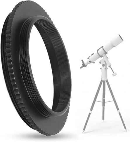 Telescope Camera Adapter Ring, Heavy Duty Aluminum Alloy Extinction Processing for Astronomical Male Thread to M42 X 0.75 T2 Male Thread Adapter Ring for Astrophotography in Kuwait
