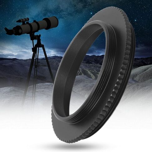 Telescope Camera Adapter Ring, Heavy Duty Aluminum Alloy Extinction Processing for Astronomical Male Thread to M42 X 0.75 T2 Male Thread Adapter Ring for Astrophotography in Kuwait