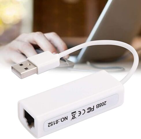 USB to Ethernet Adapter with RTL8152B Chip for HighSpeed Networking At Home White ABS 1 Pack in Kuwait