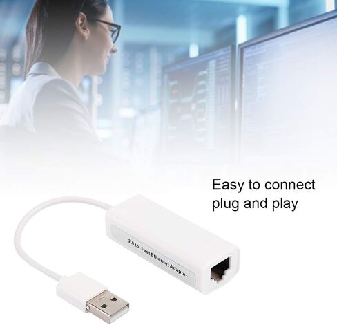 USB to Ethernet Adapter with RTL8152B Chip for HighSpeed Networking At Home White ABS 1 Pack in Kuwait
