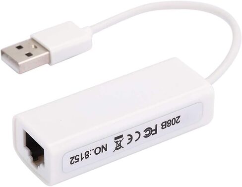 USB to Ethernet Adapter with RTL8152B Chip for HighSpeed Networking At Home White ABS 1 Pack in Kuwait