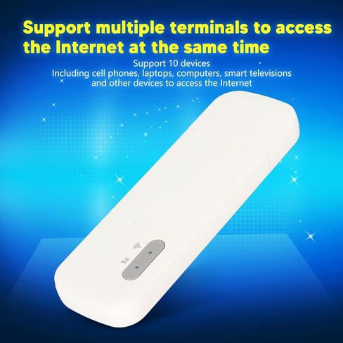 Generic 4G USB WiFi Dongle, Portable Router, Mobile WiFi Hotspot with Micro SIM Card Slot for 10 Devices, High Speed 4G Network Stable Signal in Kuwait