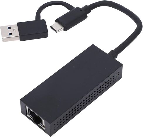 Cuifati 2.5G Network Adapter, Aluminum Alloy USB C to RJ45 Ethernet Converter for Laptop PC - 24/7 Stable Performance, Intelligent Cooling, Plug and Play in Kuwait